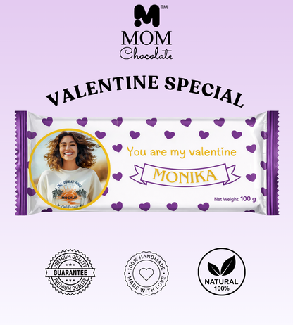 You Are My Valentine | Personalized Chocolate – 100g | MCC-001