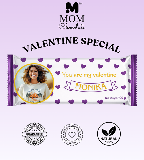 You Are My Valentine | Personalized Chocolate – 100g | MCC-001