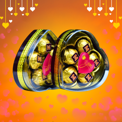 Love You Chocolate Box || 5 Wafers Chocolate Balls | Gifting Box - 1 Box